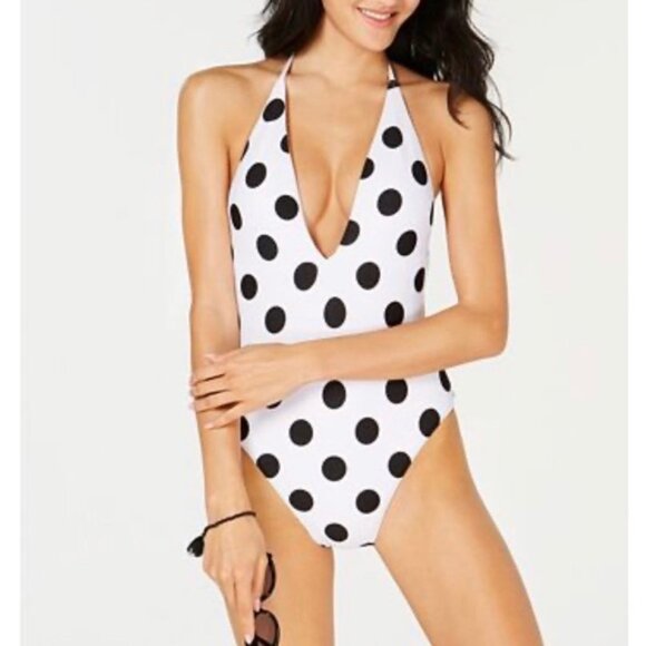 NWT Bar III Polka Dot Onepiece Swimsuit XS - Picture 1 of 2